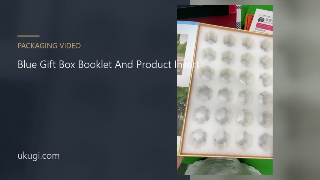 Blue Gift Box Booklet And Product Insert | ukugi.com