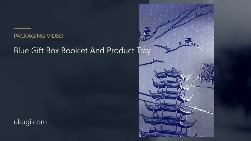 Blue Gift Box Booklet And Product Tray | ukugi.com