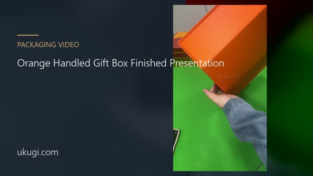 Orange Handled Gift Box Finished Presentation | ukugi.com