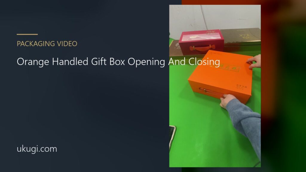 Orange Handled Gift Box Opening And Closing | ukugi.com