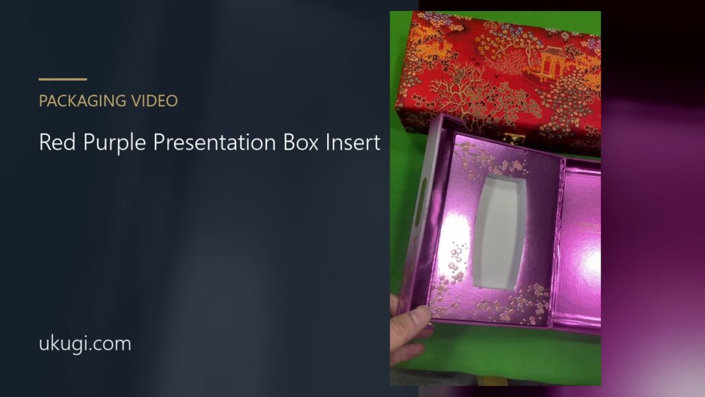 Red Purple Presentation Box Insert | ukugi.com