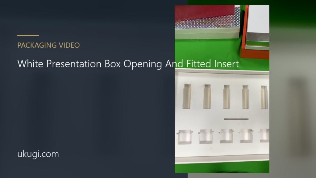 White Presentation Box Opening And Fitted Insert | ukugi.com
