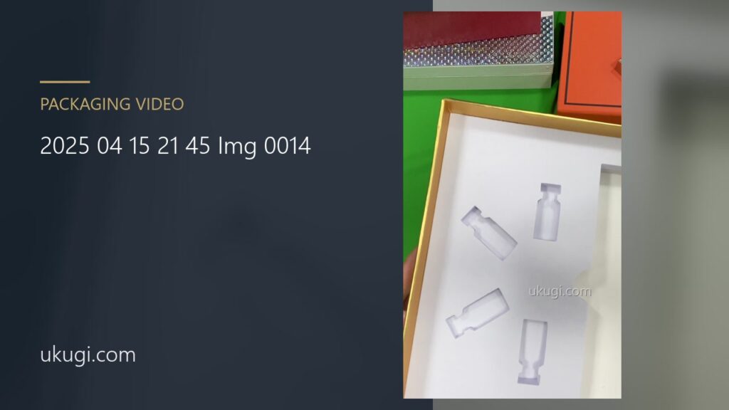 White Cosmetic Gift Box Lid and Fitted Product Tray | ukugi.com