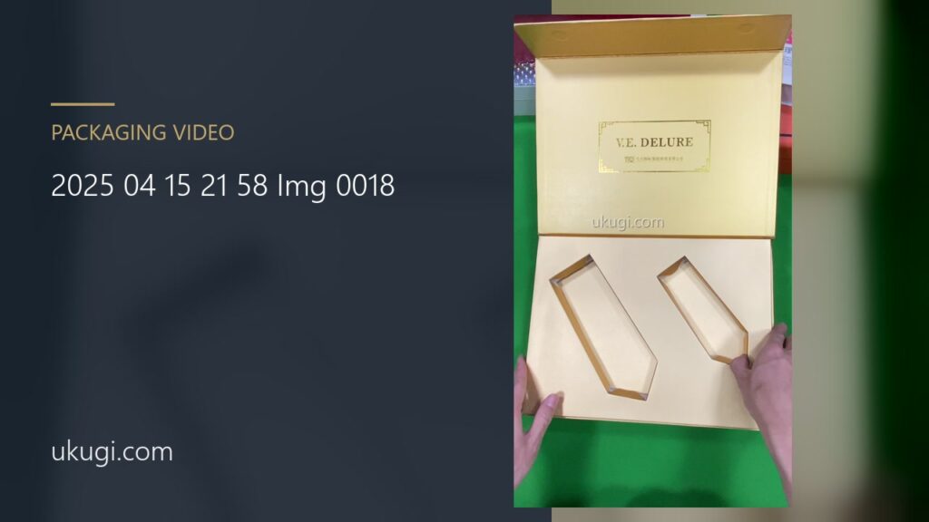 Botanical Gift Box with Gold Plaque and Shaped Insert | ukugi.com