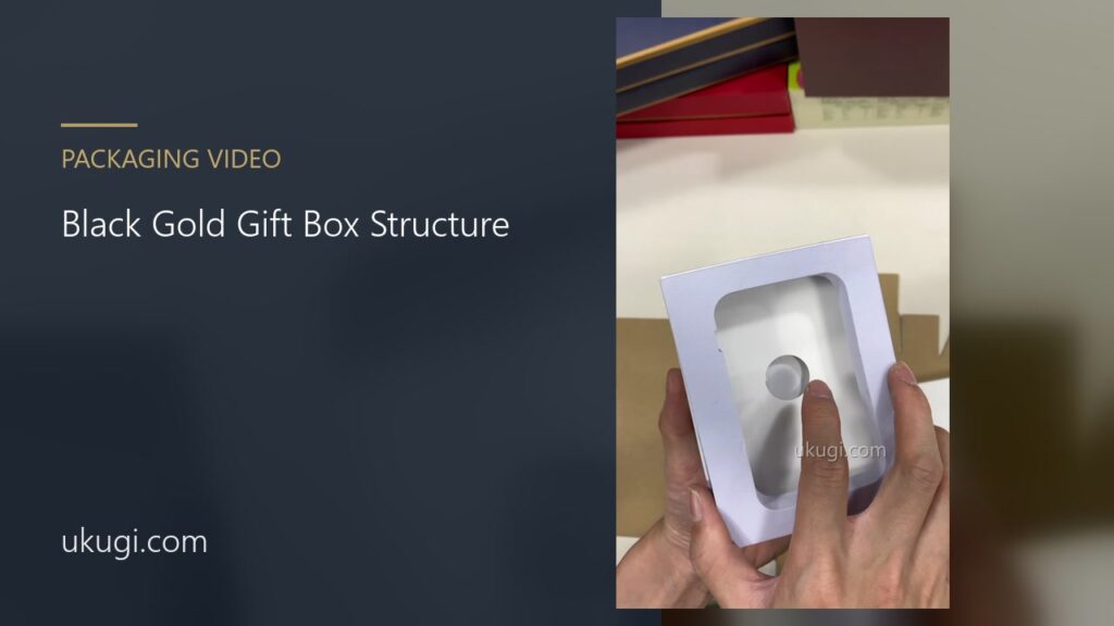 Black Gold Gift Box Structure | ukugi.com