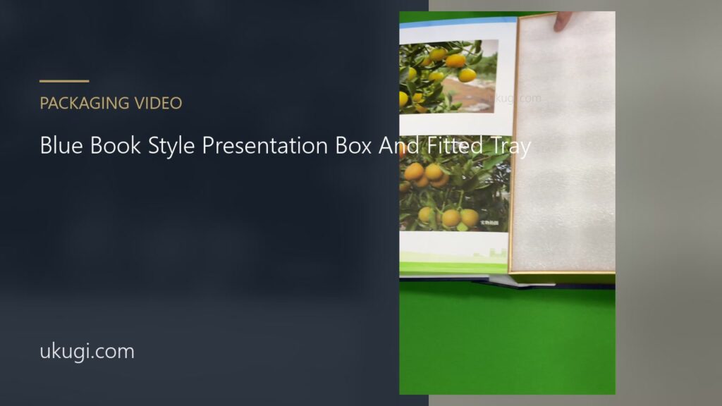 Blue Book Style Presentation Box And Fitted Tray | ukugi.com