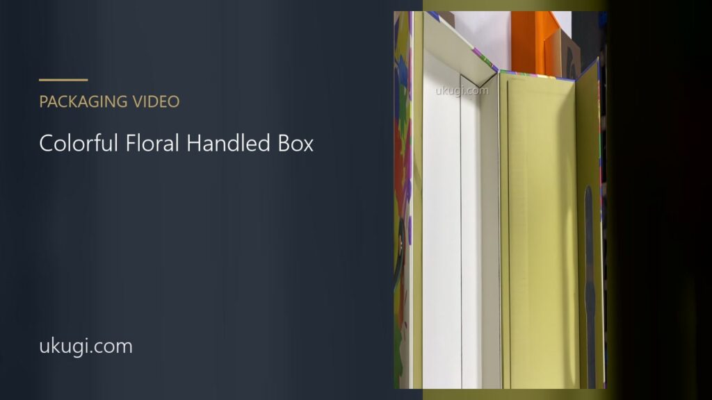 Colorful Floral Handled Presentation Box Details | ukugi.com