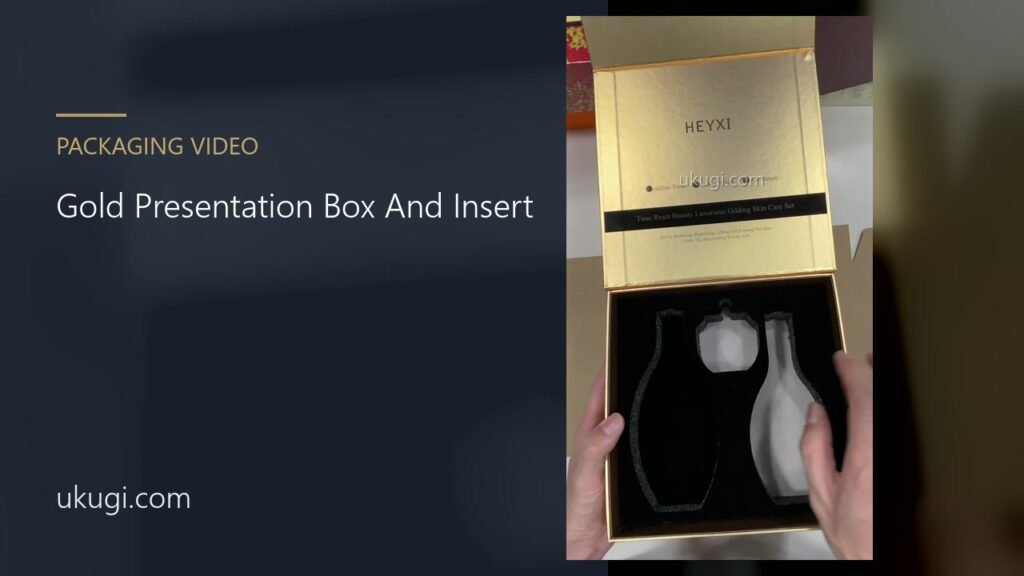 Gold Presentation Box And Insert | ukugi.com