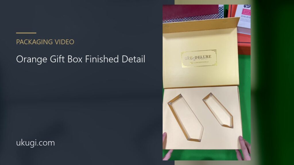 Orange Gift Box Finished Detail | ukugi.com