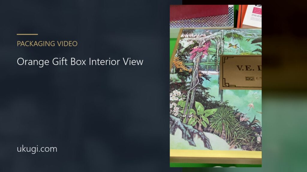 Orange Gift Box Interior View | ukugi.com