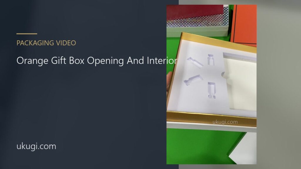 Orange Gift Box Opening And Interior | ukugi.com