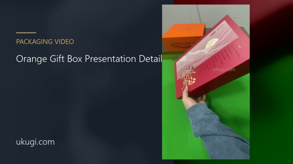 Orange Gift Box Presentation Detail | ukugi.com