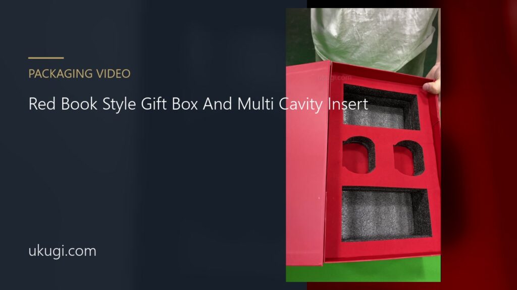 Red Book Style Gift Box And Multi Cavity Insert | ukugi.com