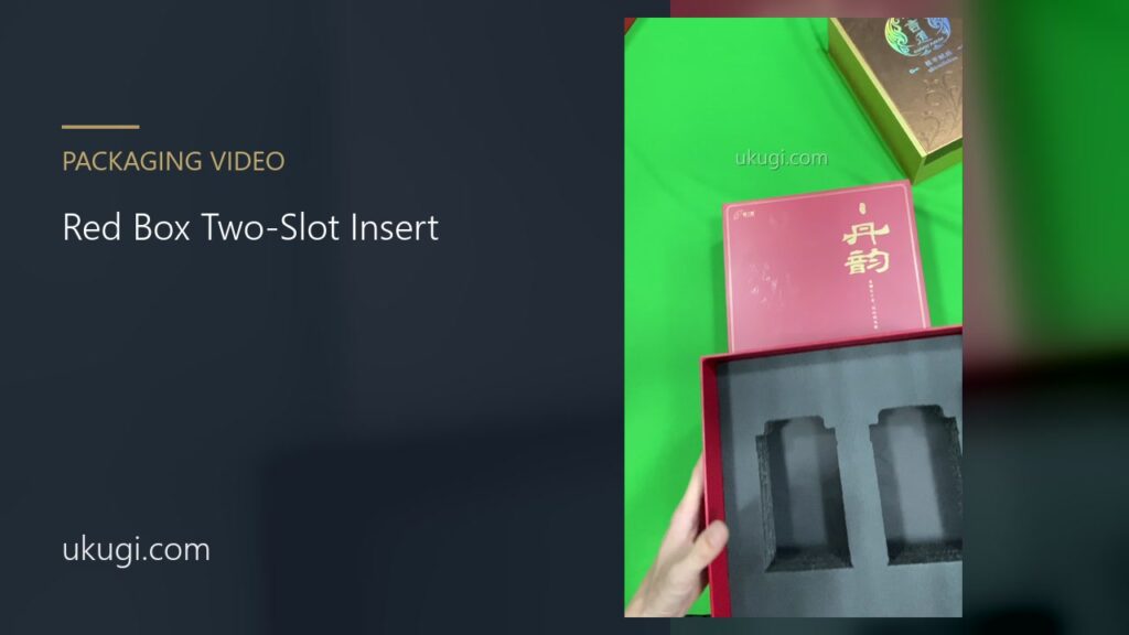 Red Box with Two-Slot Insert | ukugi.com