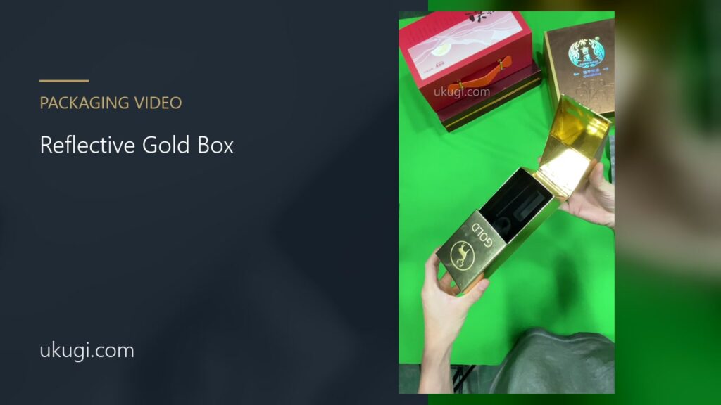 Reflective Gold Tall Box Exterior | ukugi.com