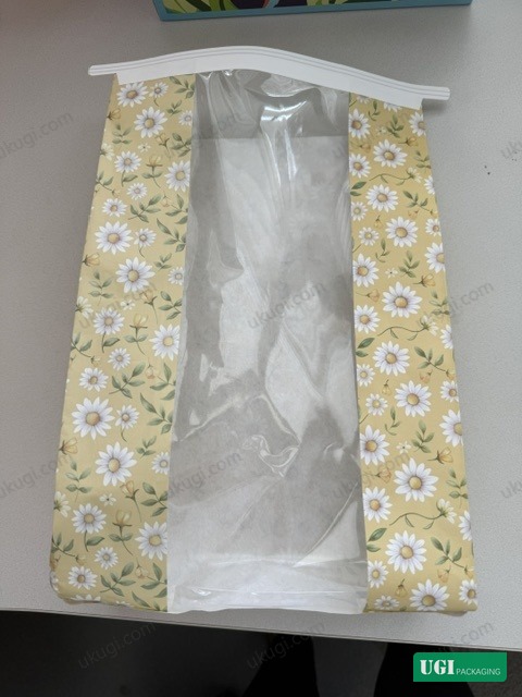UGI Packaging bread bag reference with a wide front window and tin tie