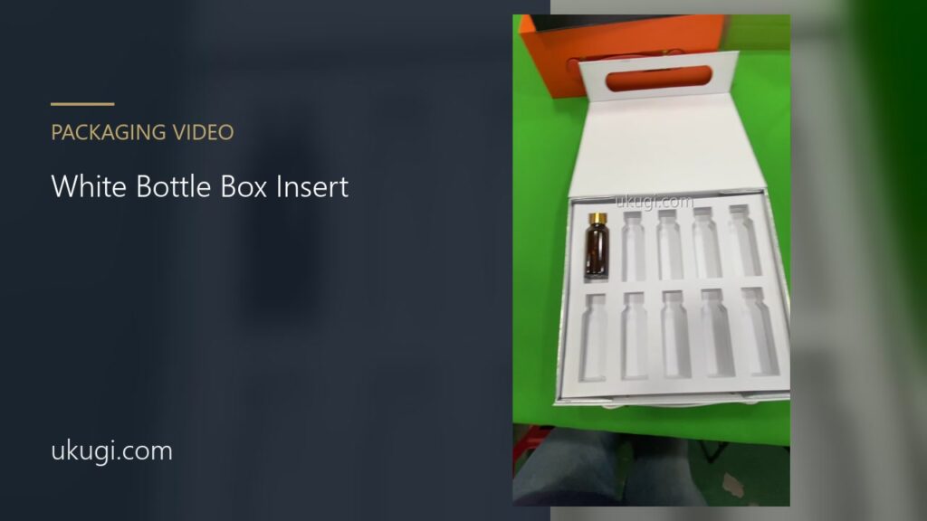 White Bottle Gift Box with Multi-Slot Insert | ukugi.com