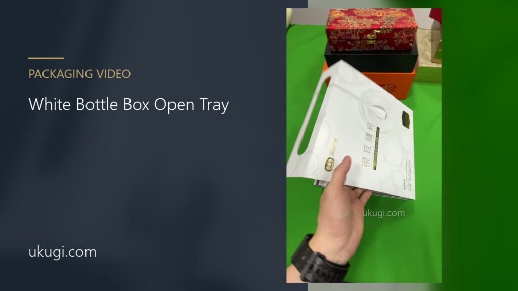 White Bottle Gift Box Open Tray | ukugi.com