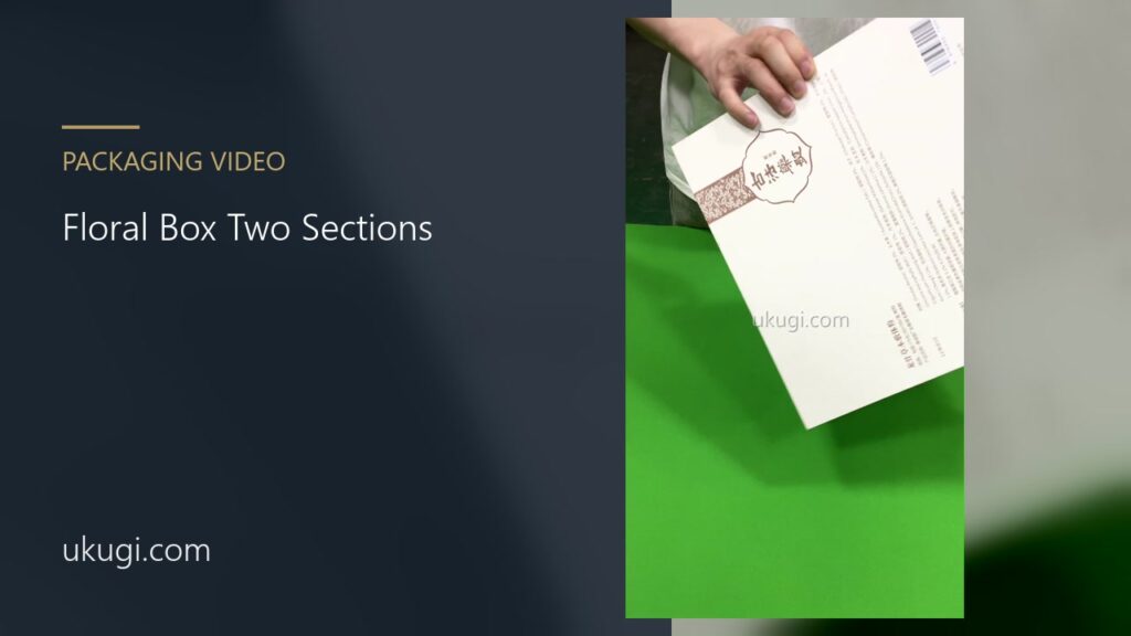 Floral Presentation Box with Two-Section Insert | ukugi.com