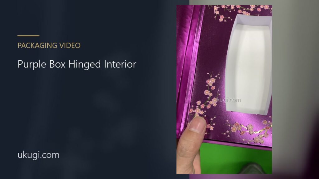 Purple Illustrated Box Hinged Interior | ukugi.com