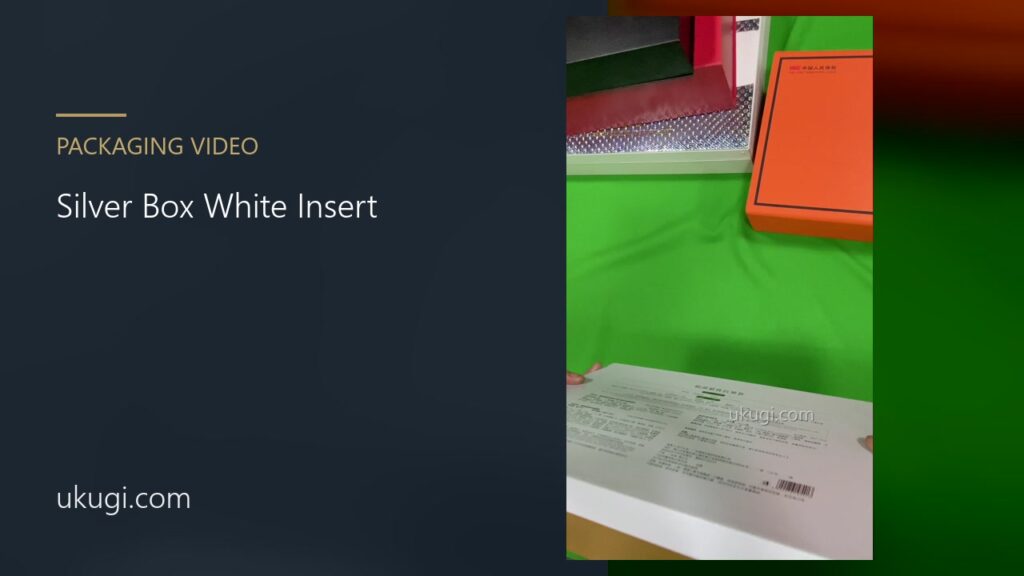 Silver Presentation Box with White Fitted Insert | ukugi.com