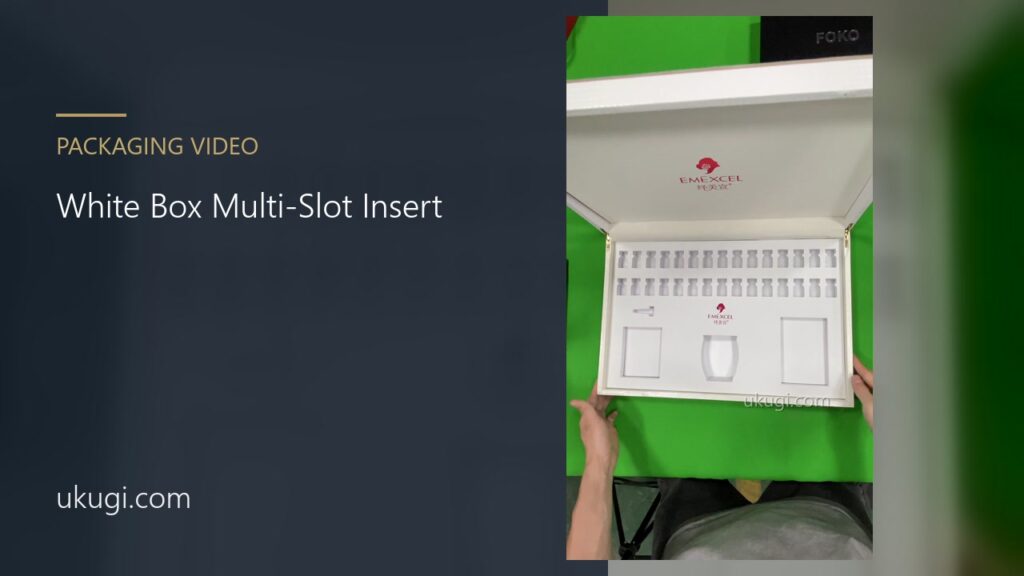 White Patterned Box Multi-Compartment Insert | ukugi.com