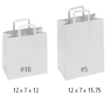 Flat handle white