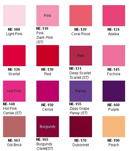 Colour swatches