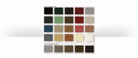 Label colours and finishes