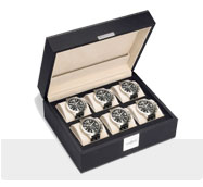 Leather watch boxes