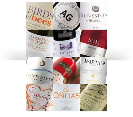 Wine label design