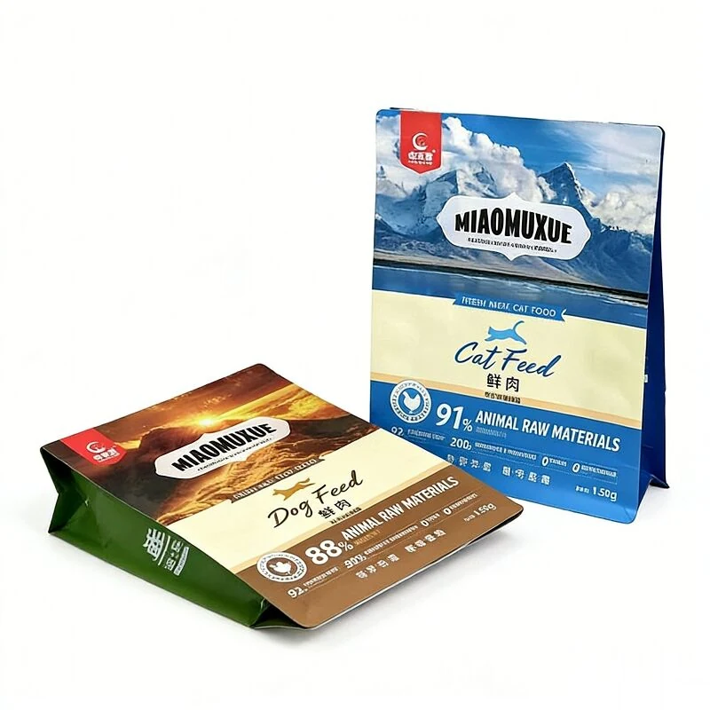 FP-R0067 pet food flat bottom pouch reference view 1