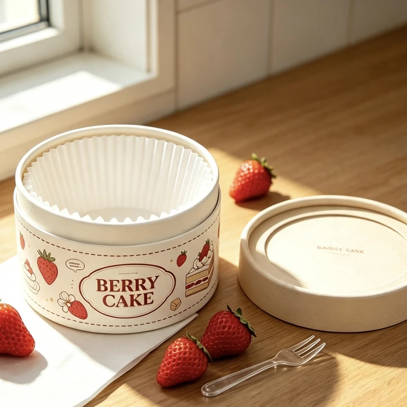 Printed Paper Canisters for Cakes reference image 1