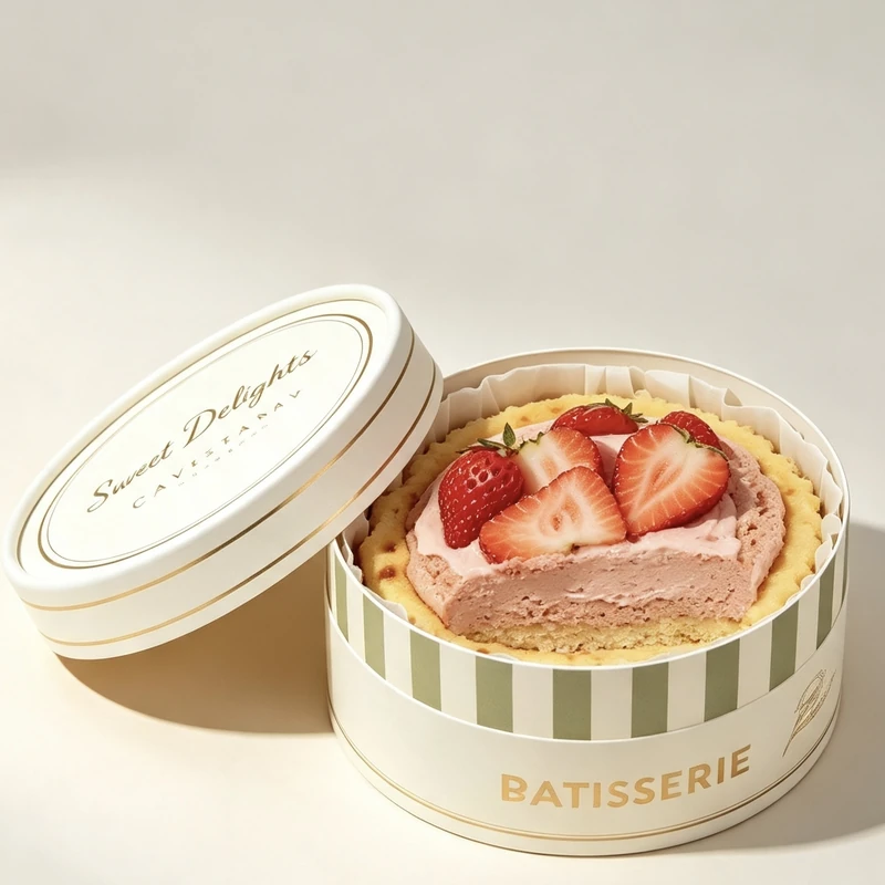 Custom Paper Tubes for Bakery Cakes reference image 1